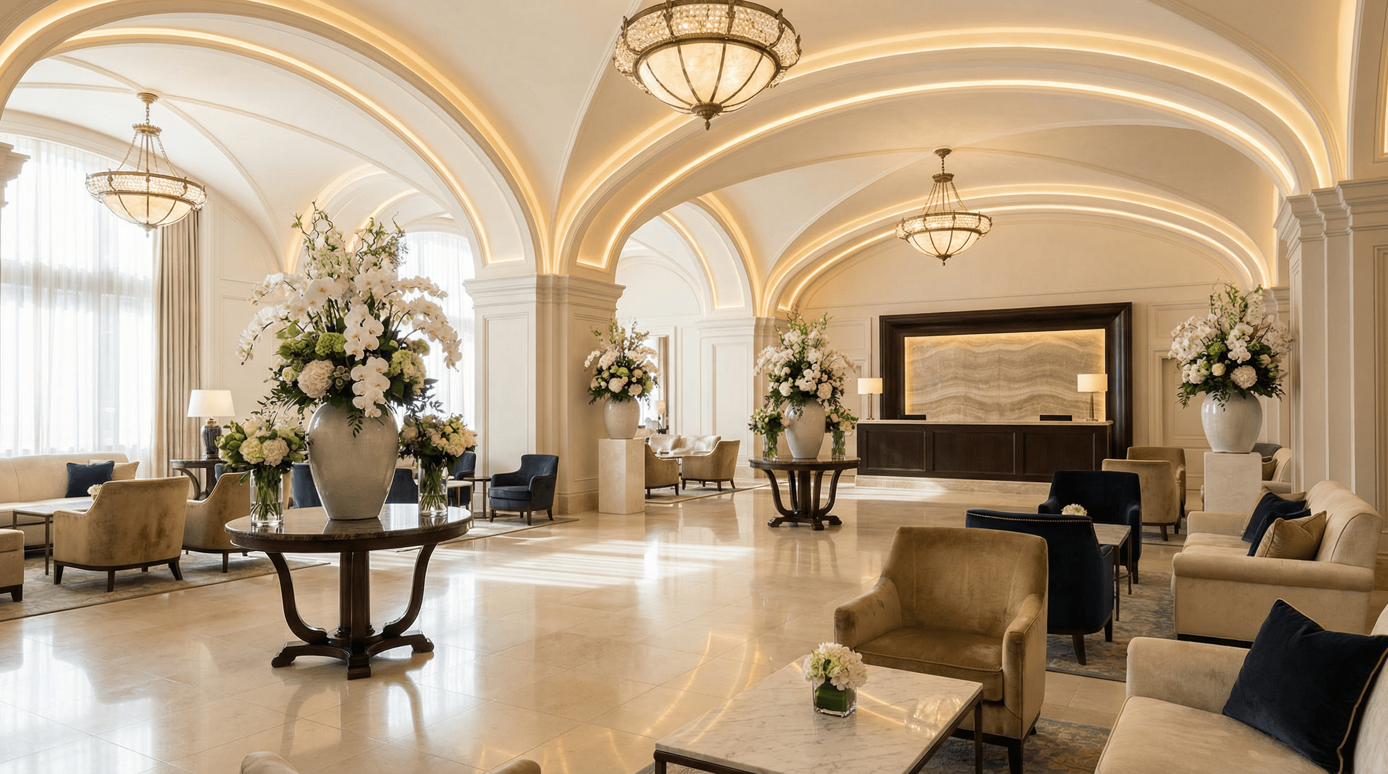 取引先施設のロビー・外観・共用部の全景